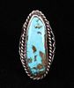 Navajo Blue Gem Turquoise Sterling Silver Ring