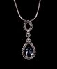 Montana Yogo Sapphire & Diamond Necklace
