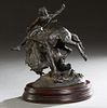 Lucille Hampton (1922-, American), "The American Breed," 1969, patinated bronze, 5/10, signed numbered and dated on the base under the horse's tail, m