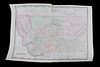 Montana & Yellowstone National Park Map c1902