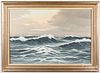 Oil on canvas seascape