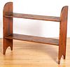 Mortised pine bucket bench, 19th c., 36 1/4" h.,
