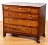 Federal inlaid walnut chest of drawers