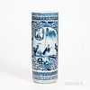 Blue and White Export Umbrella Stand