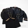 Eight Black Formal Dress and Military Jackets