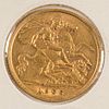 1906 Edward VII gold half sovereign.