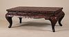 Chinese Incised Black Lacquer Diminutive Table