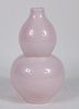 Chinese Pink-Glazed Double Ovoid Form Vase