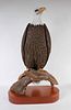 S.C. Clow, Painted Eagle and Trout Sculpture