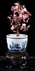 Carved Jade Cherry Blossom Tree Japanese Bowl