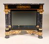 Classical Parcel-Gilt Marble-Top Mirrored Table