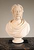 Classical Style Carved Marble Bust of Bearded Man