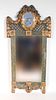 Neoclassical Style Green-and-Gilt Mirror