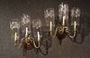 Pair of George III Silvered Brass Wall Sconces