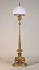 Neoclassical Style Cast Brass Floor Lamp