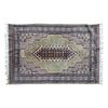 Tapete. Siglo XX. Estilo Tabriz. Elaborado en fibras de lana y algodón. Decorado con motivos florales, geométricos, orgánicos.