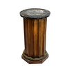 20th C. Wood and Marble Top Pedestal
