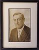 Antique Woodrow Wilson Signed Black and White Photograph, 1913