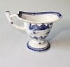 19th Century Chinese Canton Blue and White Helmet Creamer
