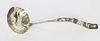 American Sterling Silver Aesthetic Movement Floral Engraved Punch Ladle
