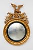 Antique Carved and Gilt Convex Mirror