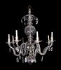 A Waterford Style Cut Glass Eight Light Chandelier
Height approx. 48 x diameter 40 inches.