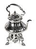 A Victorian Silver Hot Water Kettle-on-Stand
Height 17 1/4 inches.