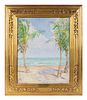 Rachel V. Hartley
(American, 1884-1955)
Under the Palms, A Tropical Beach Scene