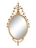 A Louis XVI Style Giltwood and Gesso Mirror