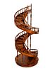 A Mahogany Architectural Spiral Staircase Model
Height 42 x diameter 16 inches.