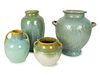 Four Fulper Art Pottery Vases
Height of tallest 12 inches.