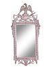 A Neoclassical Style White-Washed Carved Wood Mirror
Height 51 x width 24 inches.