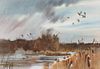 Roger Blum (b. 1950) Duck Hunting