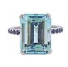 14K Gold 10.5ct Aquamarine Sapphire Ring