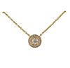 Tiffany &amp; Co Platinum Gold Plated Diamond Pendant Necklace 