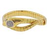 18K Gold Diamond Snake Bracelet 