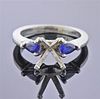 Platinum Sapphire Engagement Ring Setting 