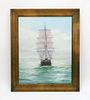 Silva Fernandes Impressionist Ship Naval Painting