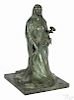 Stella Elkin Tyler (Philadelphia, Pennsylvania 1884-1963), patinated bronze of a woman