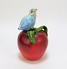 Sergio Bustamante Surrealist Bird Apple Sculpture