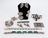 11PC Mexican Sterling Silver Jewelry Group