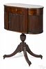 New York Federal mahogany sewing stand, ca. 1810, with an astragal top and tambour door