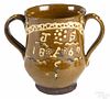 English two-handled lodge loving cup, dated 1869, initialed JAS