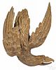 New England carved and gilt eagle wall plaque, 19th c., 18'' x 16''.