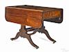 Philadelphia or New York Federal mahogany library table, ca. 1815, 28'' h., 23 3/4'' w., 42'' d.