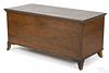 Pennsylvania painted pine blanket chest, ca. 1820, with flared French feet