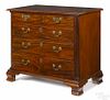 Pennsylvania Chippendale mahogany chest of drawers, ca. 1770, with fluted quarter columns