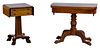 Empire Mahogany Side and Game Table Assortment
