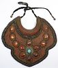 Tibetan Coral and Turquoise Bib Necklace