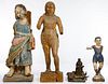 Spanish Colonial Primitive and Folk Art Carved Wood Assortment